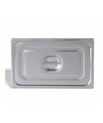 Capac cu garnitură silicon  pentru tavă gastronorm GN 1/1, oțel inoxidabil