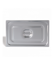 Capac cu garnitură silicon  pentru tavă gastronorm GN 2/1, oțel inoxidabil